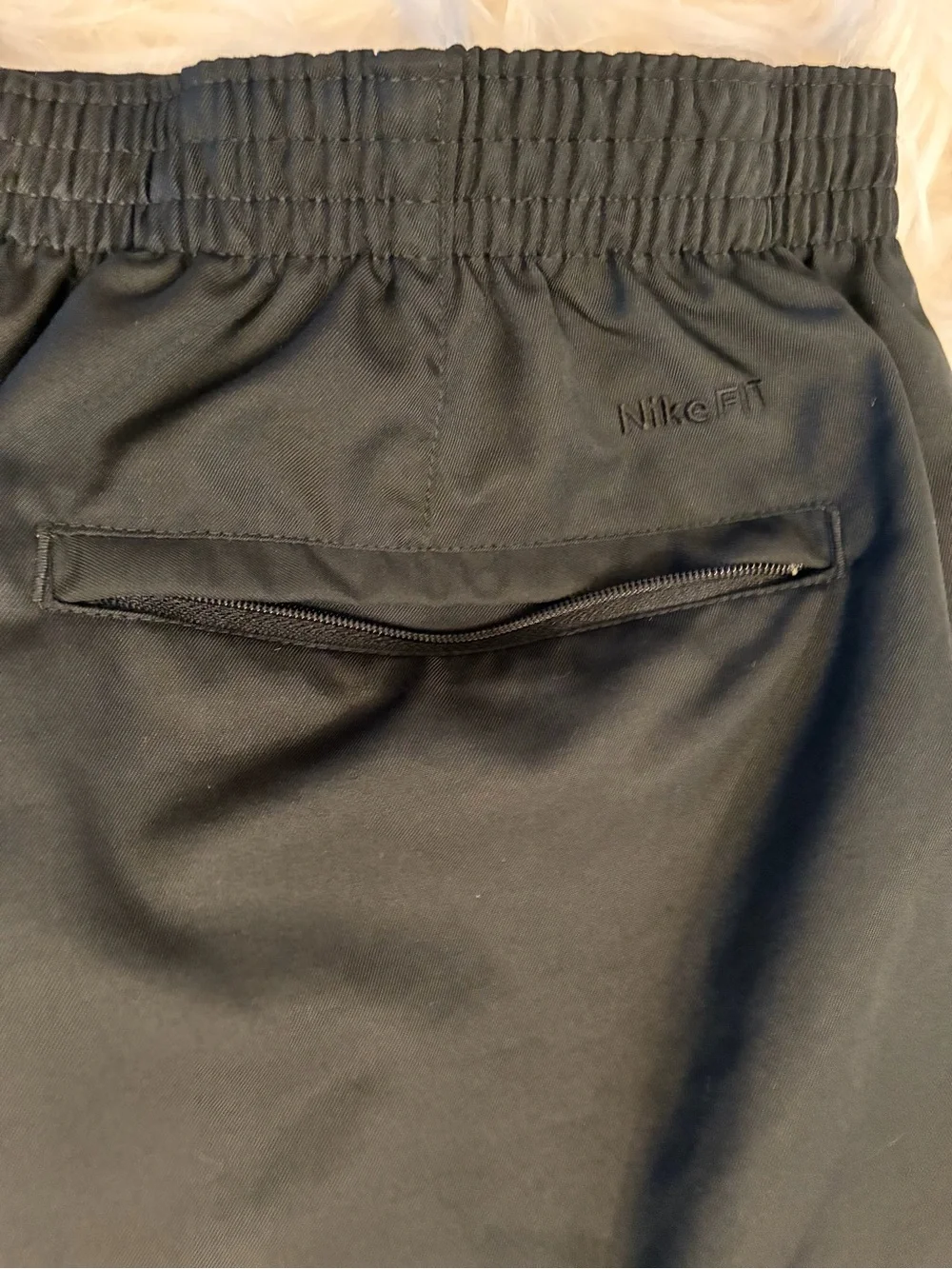 Vintage Nike Challenge Court Tennis Shorts XL Black Embr Swoosh & Pocket Logo
